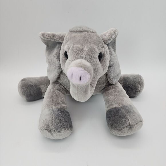 Sonoma Huggable Lavender Ellie Elephant Plush 11" Gray Microwavable Heatable - Picture 3 of 10